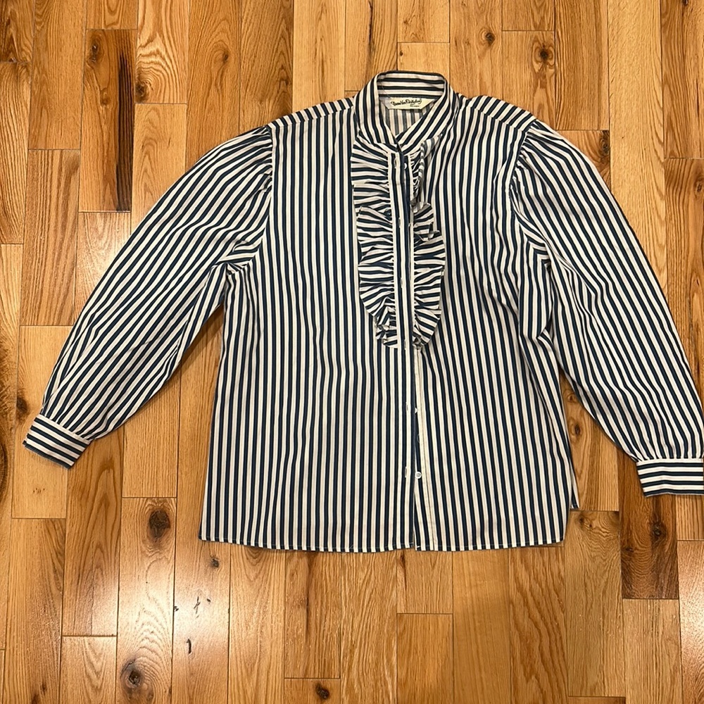 Vintage Diane Von Furstenburg striped blouse